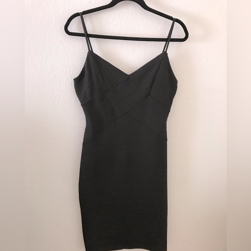 Black Slip On LBD Size L